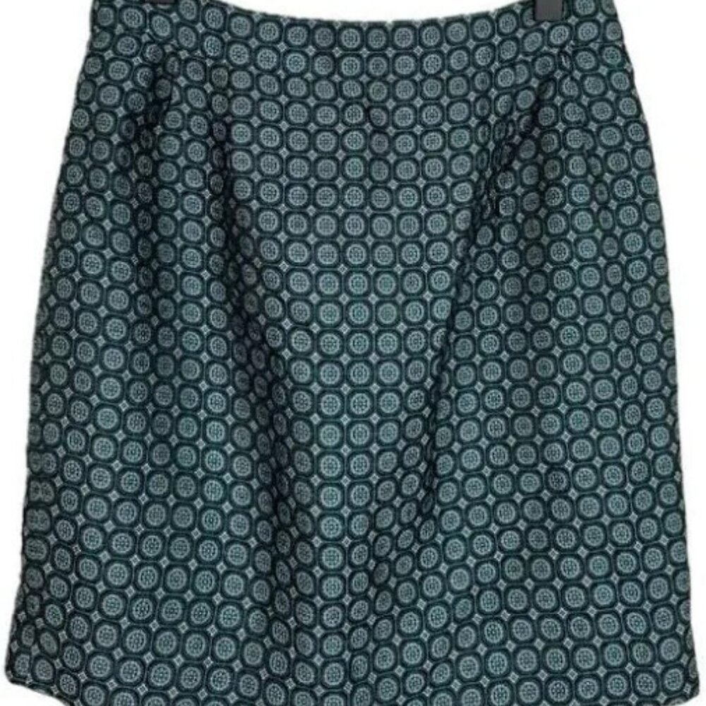 J. Crew Collection retro jade foulard silk mini skirt - Picture 3 of 16